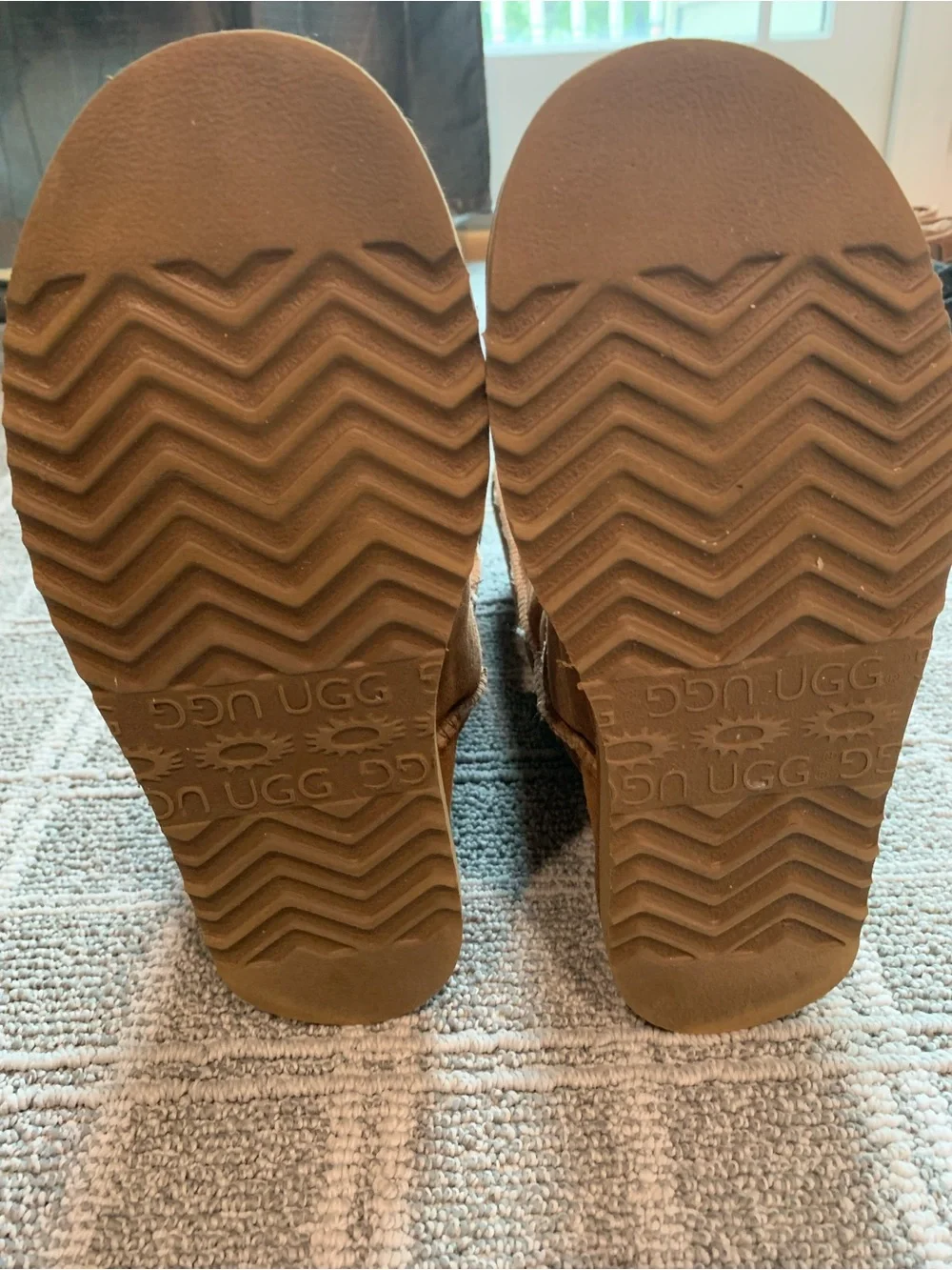 UGG Tall Shearling-Lined Boots in Chestnut Brown